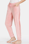 Zivame Supersoft Velour Knit Pyjama - Coral Almond — thumbnail 2